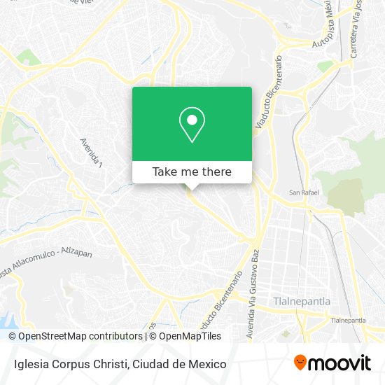 Iglesia Corpus Christi map