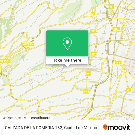 CALZADA DE LA ROMERIA 182 map