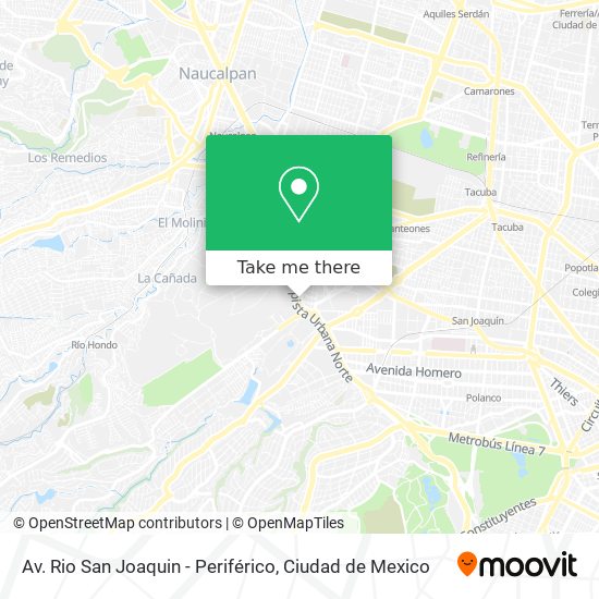 Av. Rio San Joaquin - Periférico map