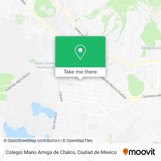 Mapa de Colegio Mano Amiga de Chalco