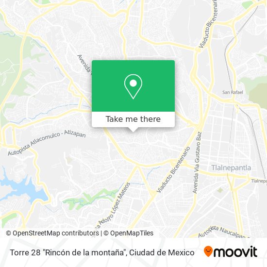 Torre 28 "Rincón de la montaña" map