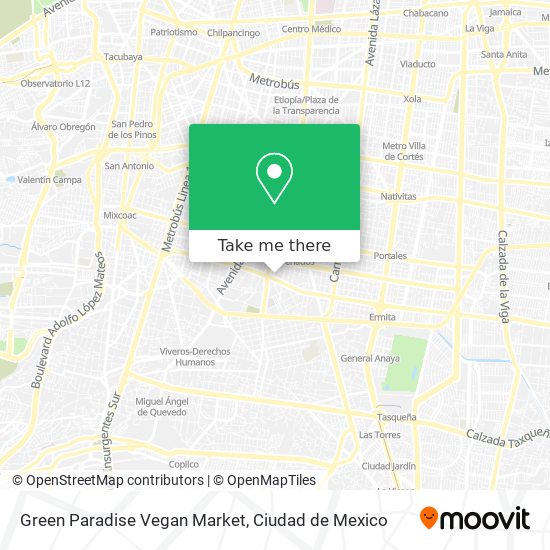 Mapa de Green Paradise Vegan Market