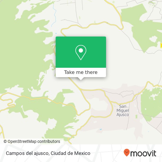 Campos del ajusco map