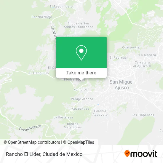 Rancho El Lider map