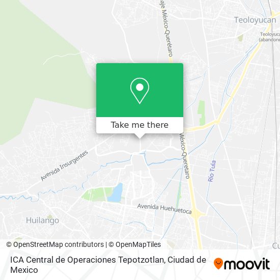 ICA Central de Operaciones Tepotzotlan map