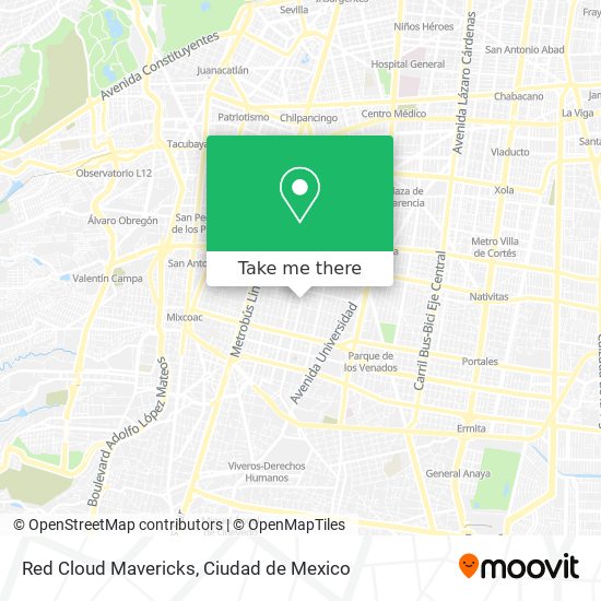 Mapa de Red Cloud Mavericks
