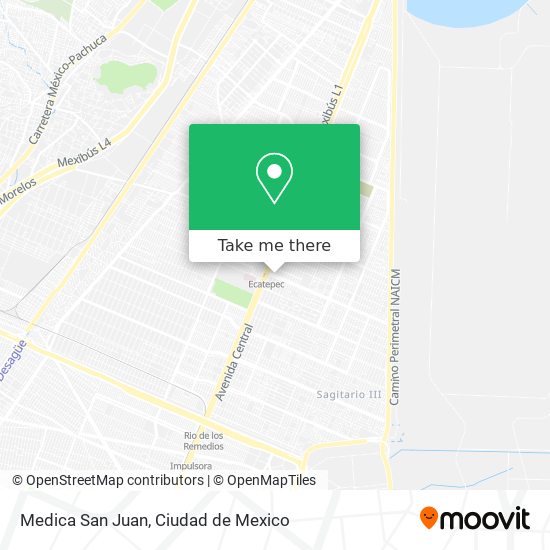 Medica San Juan map