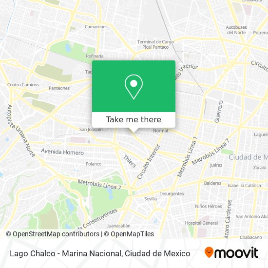 Lago Chalco - Marina Nacional map