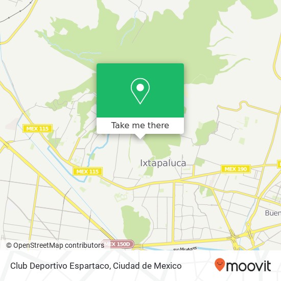 Mapa de Club Deportivo Espartaco