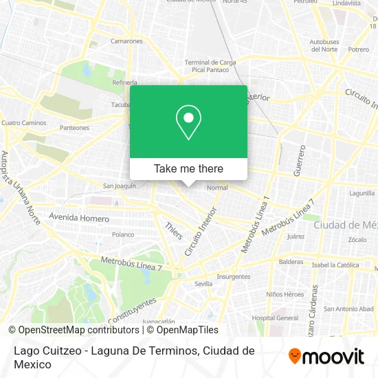 Mapa de Lago Cuitzeo - Laguna De Terminos