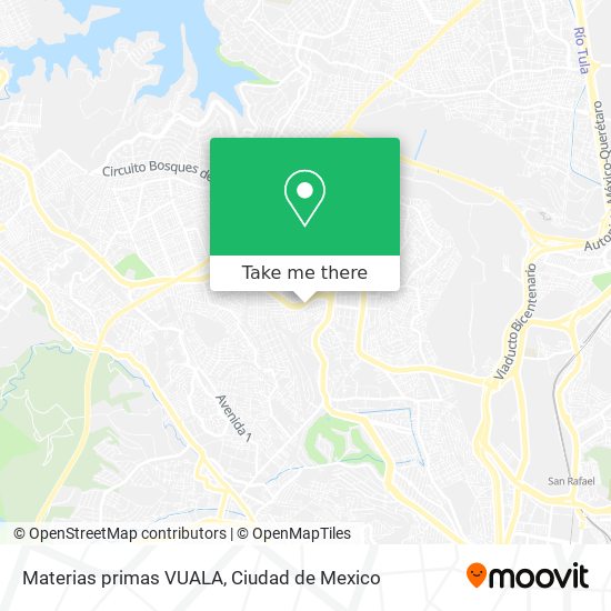 Materias primas VUALA map