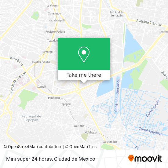 Mini super 24 horas map