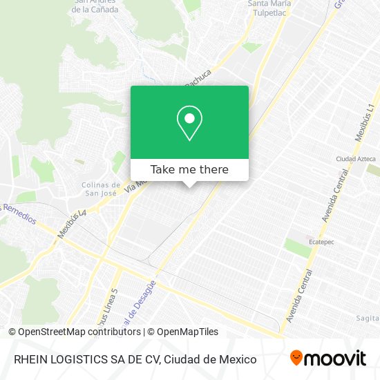 RHEIN LOGISTICS SA DE CV map