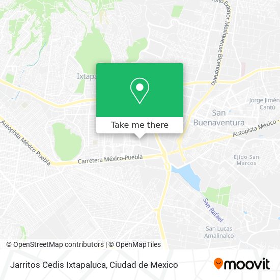 Mapa de Jarritos Cedis Ixtapaluca