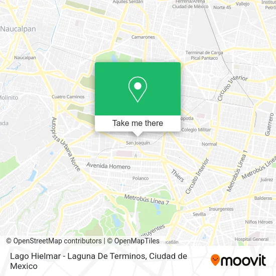Mapa de Lago Hielmar - Laguna De Terminos