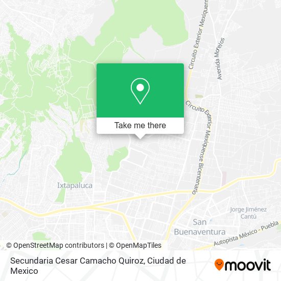 Secundaria Cesar Camacho Quiroz map