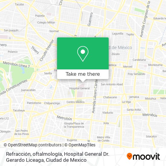 Mapa de Refracción, oftalmología, Hospital General Dr. Gerardo Liceaga