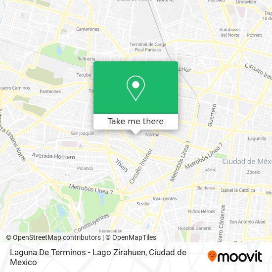 Laguna De Terminos - Lago Zirahuen map