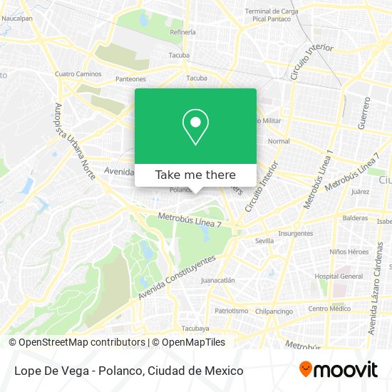 Lope De Vega - Polanco map