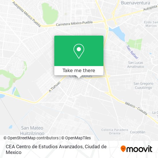 Mapa de CEA  Centro de Estudios Avanzados