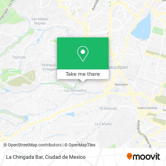 La Chingada Bar map