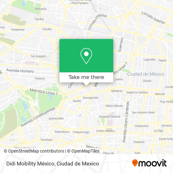 Didi Mobility México map
