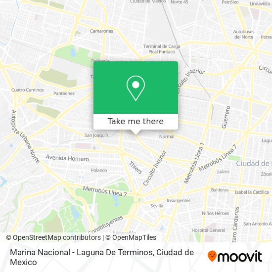 Marina Nacional - Laguna De Terminos map