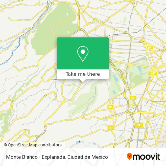 Monte Blanco - Explanada map