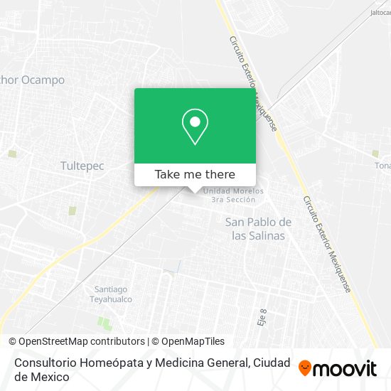 Mapa de Consultorio Homeópata y Medicina General