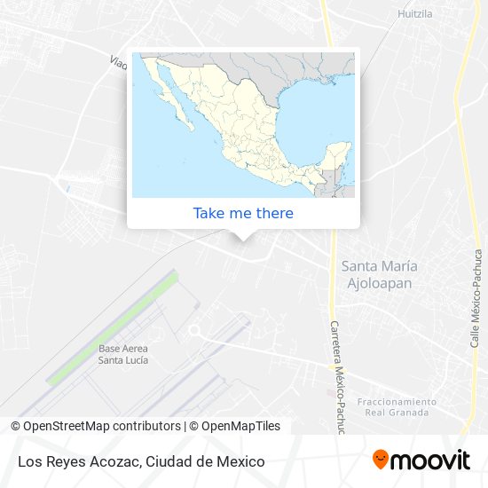 Los Reyes  Acozac map