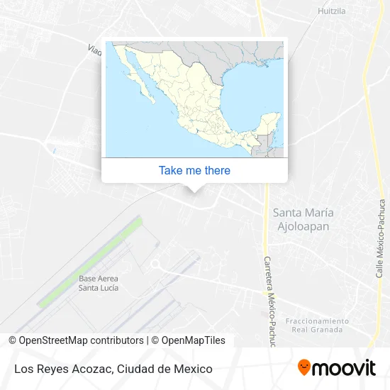 Los Reyes  Acozac map