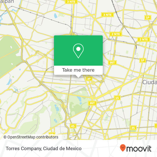 Mapa de Torres Company