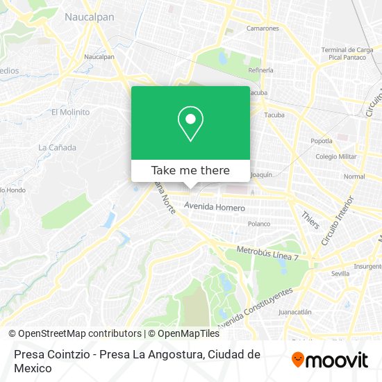 Presa Cointzio - Presa La Angostura map