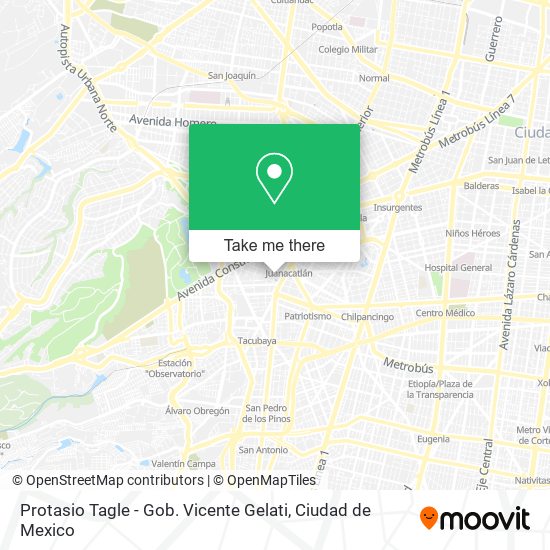 Mapa de Protasio Tagle - Gob. Vicente Gelati