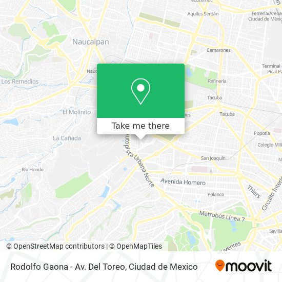 Rodolfo Gaona - Av. Del Toreo map