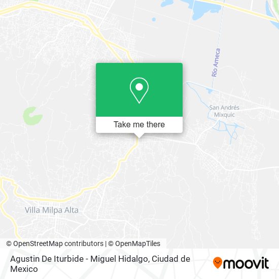 Agustin De Iturbide - Miguel Hidalgo map