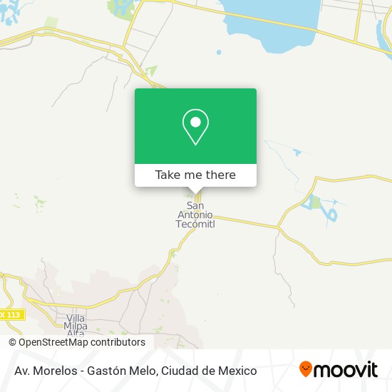 Mapa de Av. Morelos - Gastón Melo