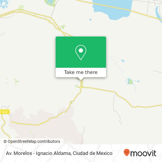 Mapa de Av. Morelos - Ignacio Aldama