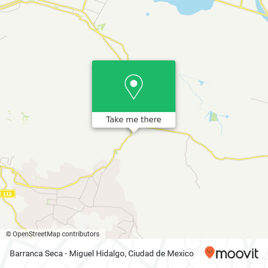 Barranca Seca - Miguel Hidalgo map