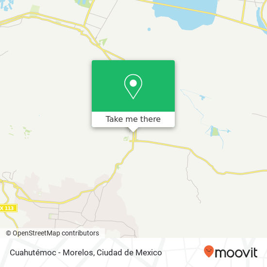Cuahutémoc - Morelos map