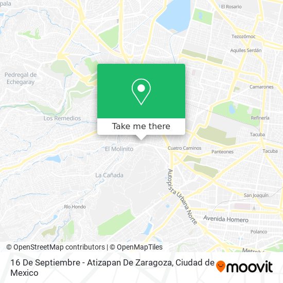 16 De Septiembre - Atizapan De Zaragoza map