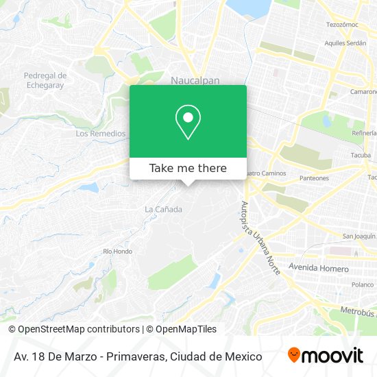 Mapa de Av. 18 De Marzo - Primaveras