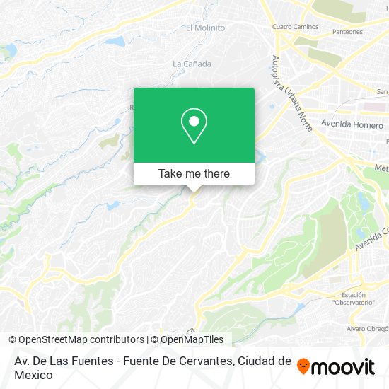 Mapa de Av. De Las Fuentes - Fuente De Cervantes