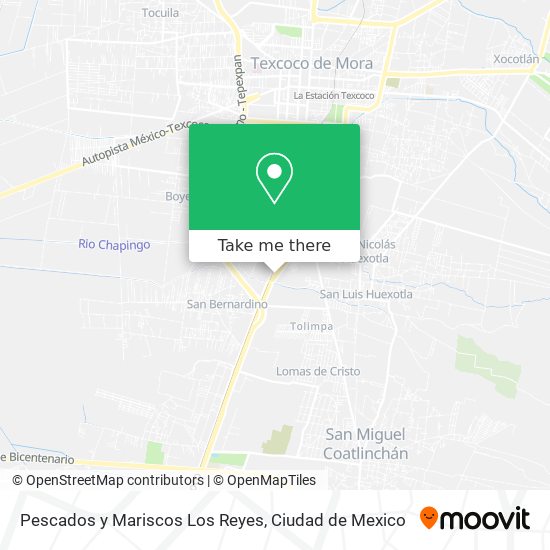 Mapa de Pescados y Mariscos Los Reyes