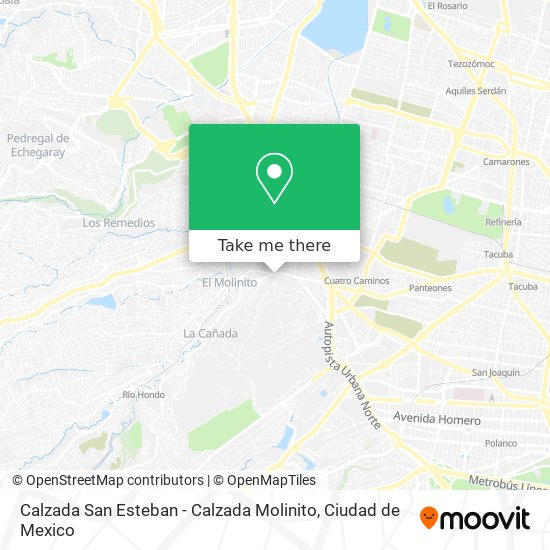 Calzada San Esteban - Calzada Molinito map