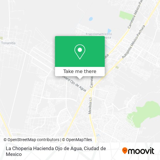 La Choperia Hacienda Ojo de Agua map