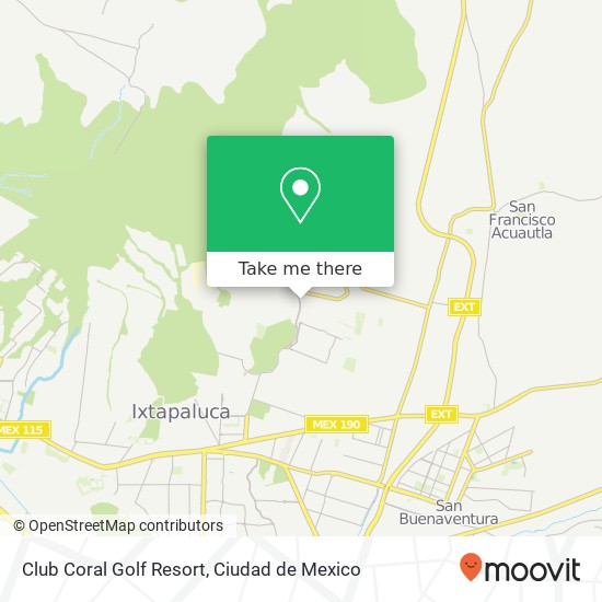 How to get to Club Coral Golf Resort in Chimalhuacán by Bus or Metro?