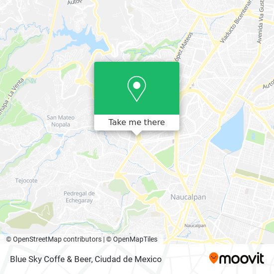 Blue Sky Coffe & Beer map