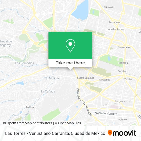 Mapa de Las Torres - Venustiano Carranza