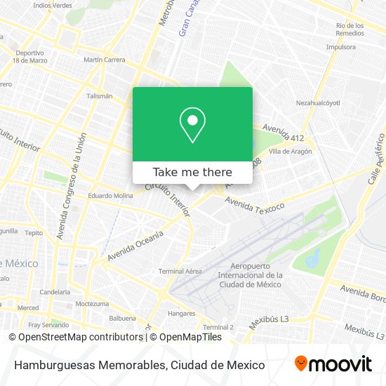 Hamburguesas Memorables map